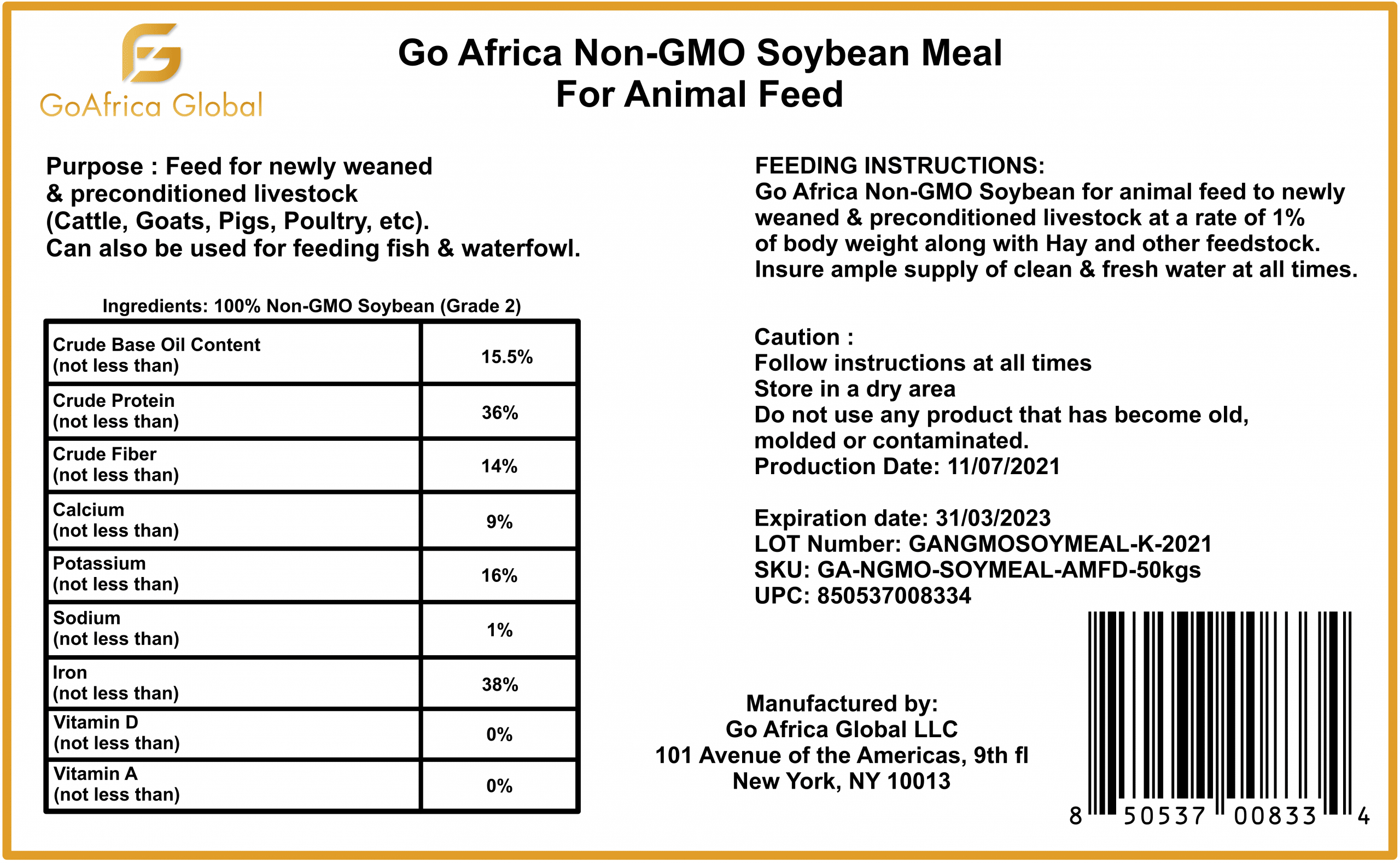 GAG SoybeanMealFeedLabelEnglish Go Africa Global
