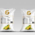 non gmo label white bag